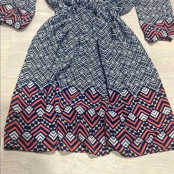 Luxology Geometric Patterned Dress - Picture 5 of 5